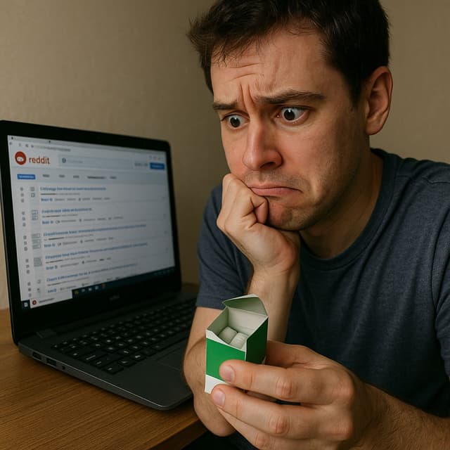 Eating a Hollywood Chewing-Gum Cardboard Box