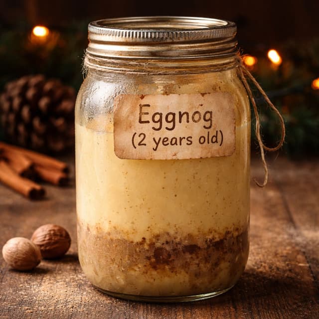 Homemade Egg Nog Over 2 Years Old
