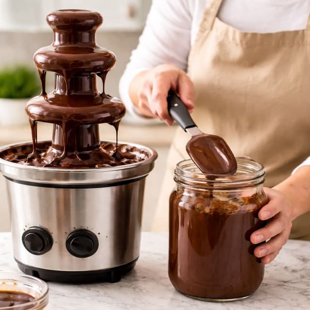 Re-Using Chocolate From a Chocolate Fondue Fountain